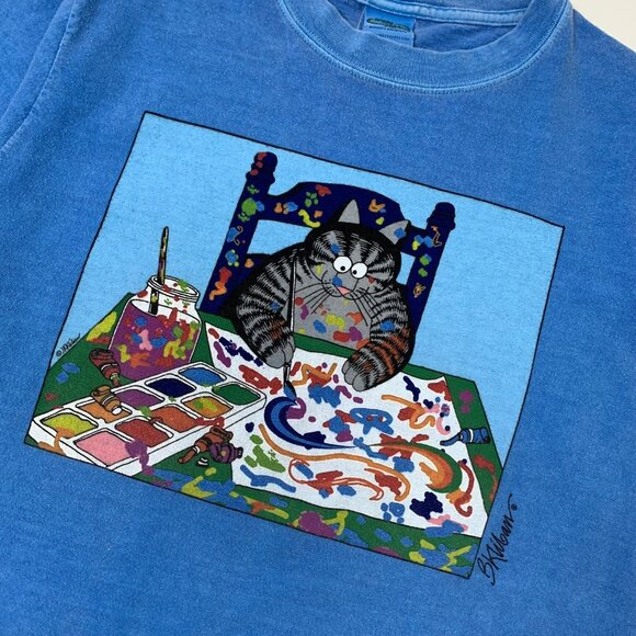 Crazy Shirts Hawaii Cat Artist Graphic Tee S - Picture 3 of 5